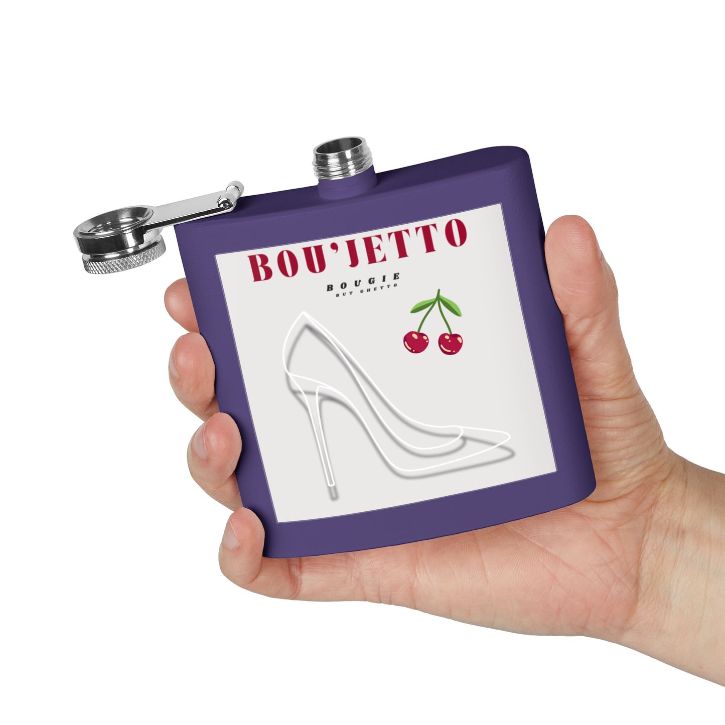 Bou'Jetto Chic 6oz Stainless Steel Flask |
