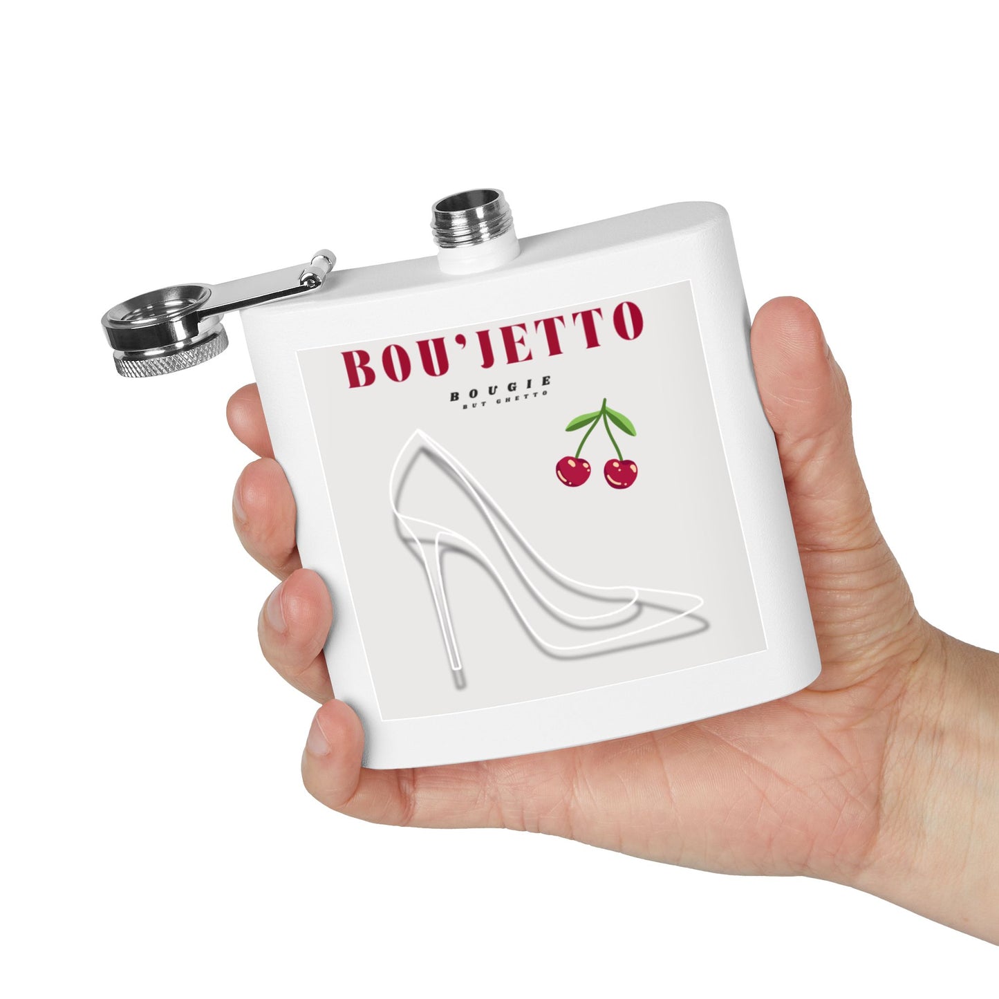Bou'Jetto Chic 6oz Stainless Steel Flask |
