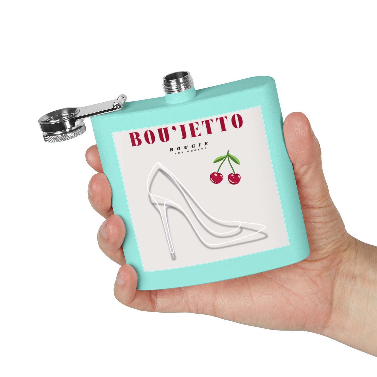 Bou'Jetto Chic 6oz Stainless Steel Flask |