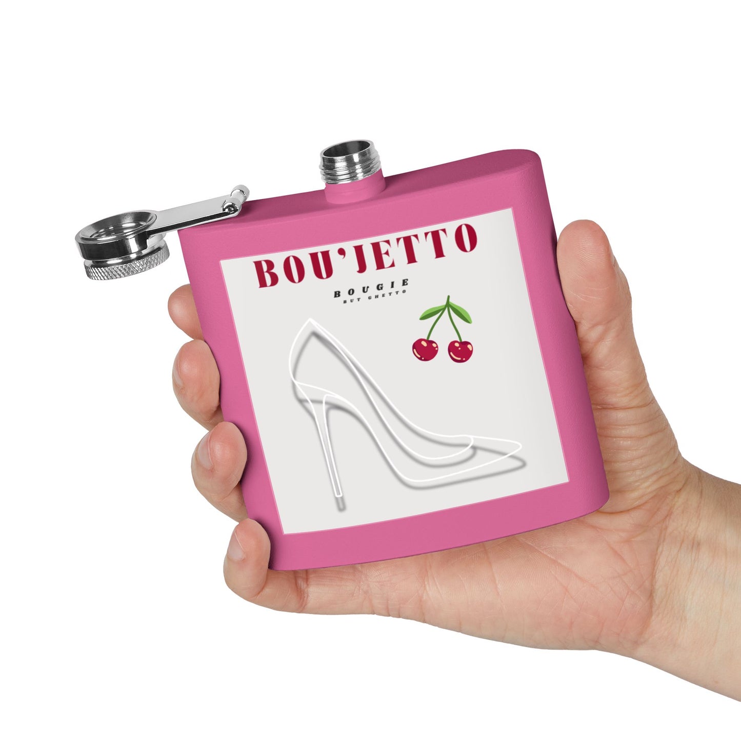 Bou'Jetto Chic 6oz Stainless Steel Flask |