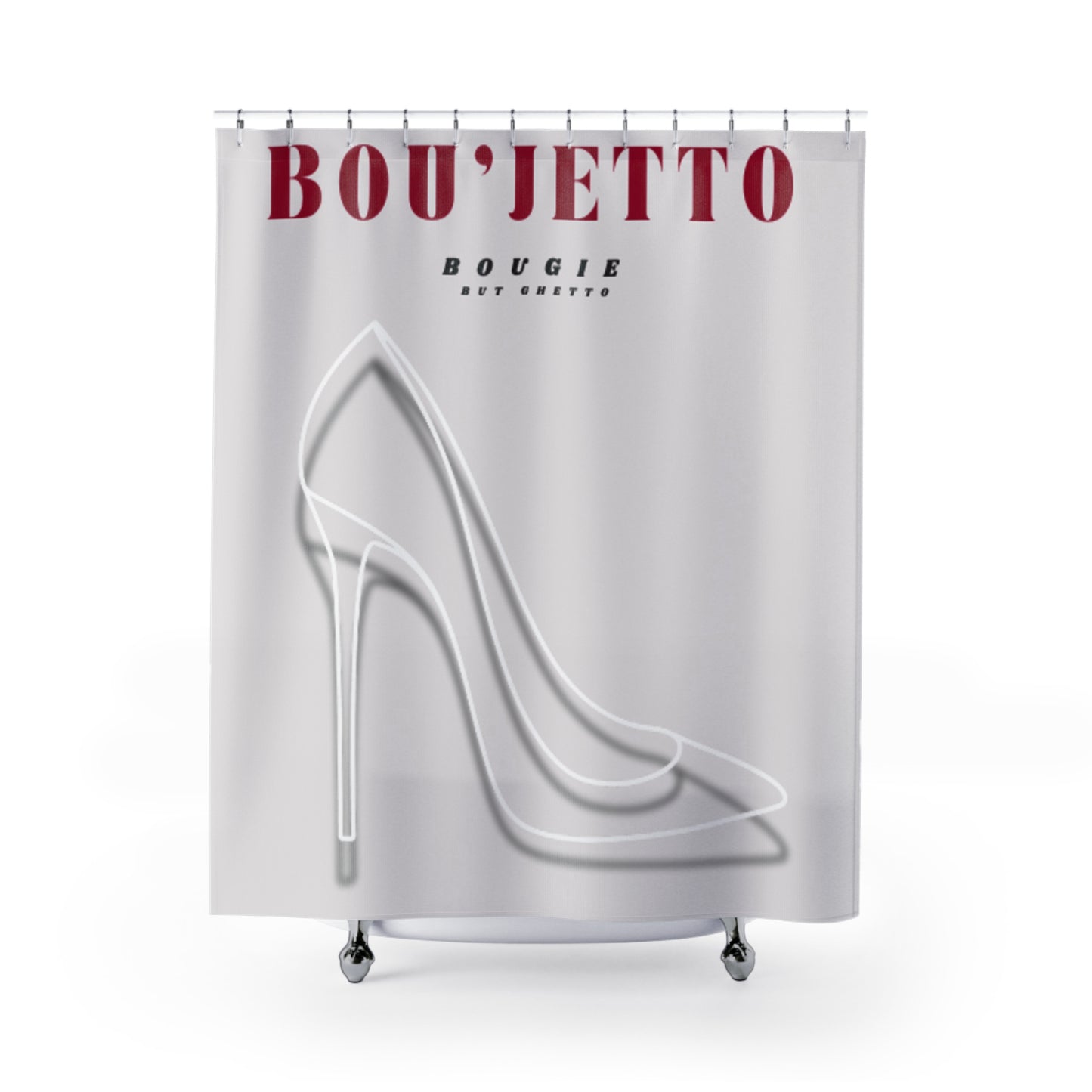 Bougie but Ghetto High Heel Shower Curtain - Chic Bathroom Decor