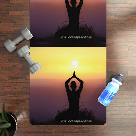 Sunset Serenity Rubber Yoga Mat - Get in Tune with Your Inner You